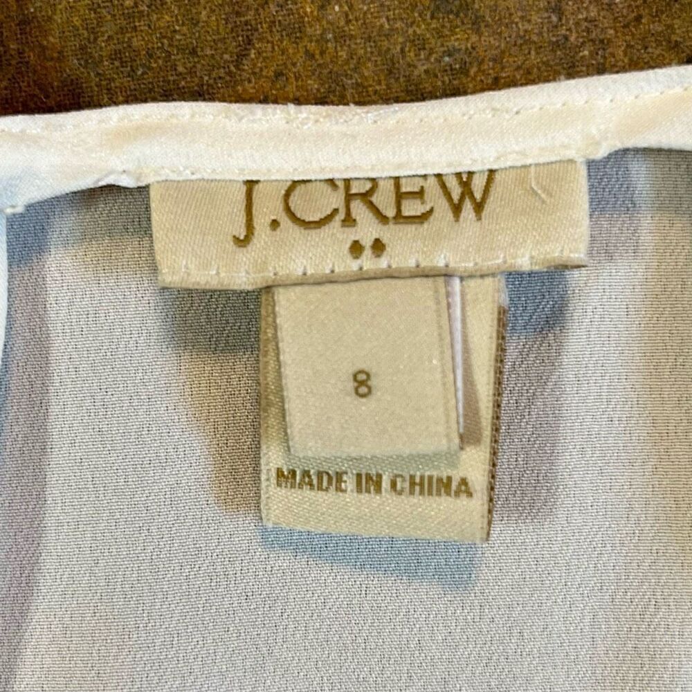 J. Crew Razorback Spaghetti Strap Soft White Tank 8 - Picture 6 of 8
